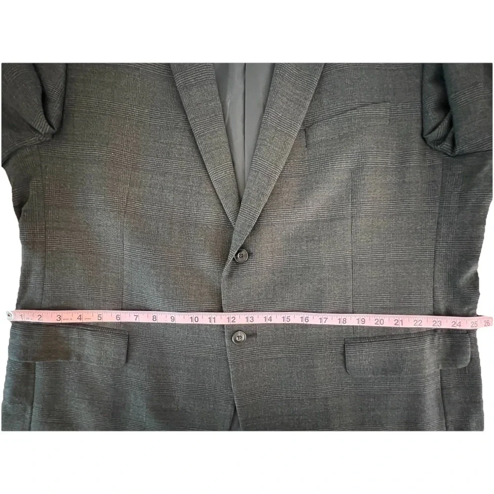 Jos‎ A Bank 1905 Comfort Wool Blend Glen Plaid Blazer Sport Coat Mens 50R